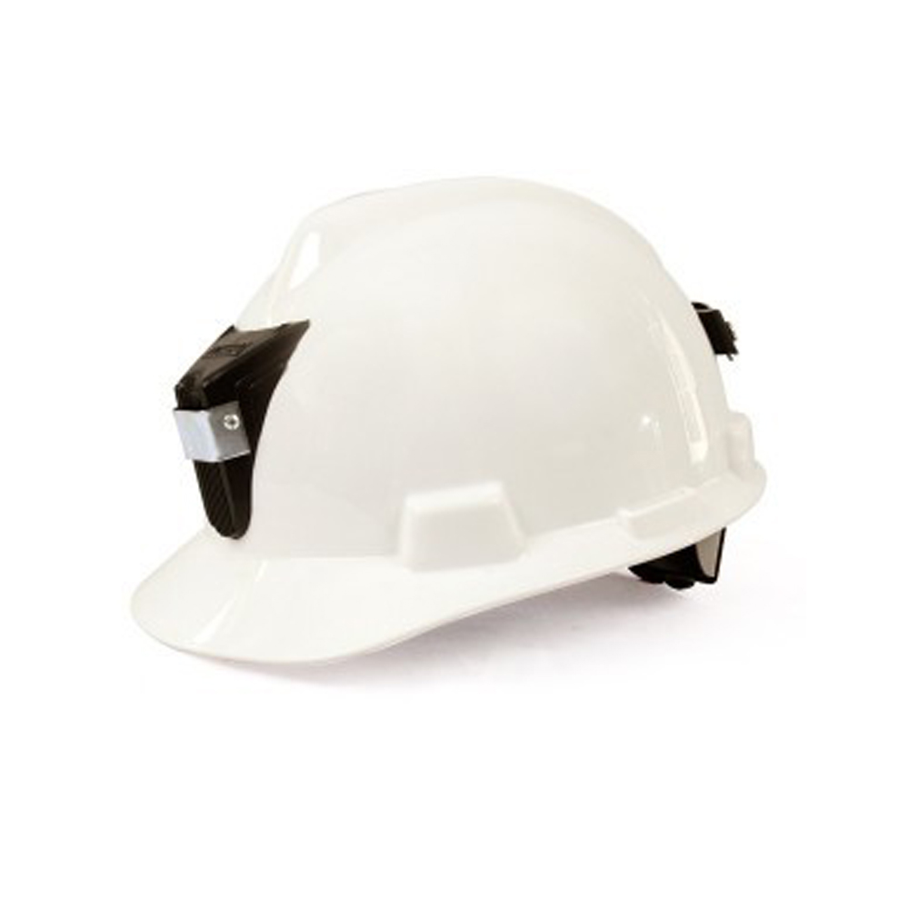 Casco de Seguridad MSA Tipo Sombrero con Portalámpara para Minería