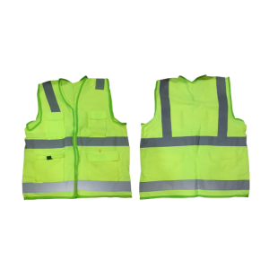 Chaleco Reflectivo Verde Tipo H – Basico 4 bolsillos