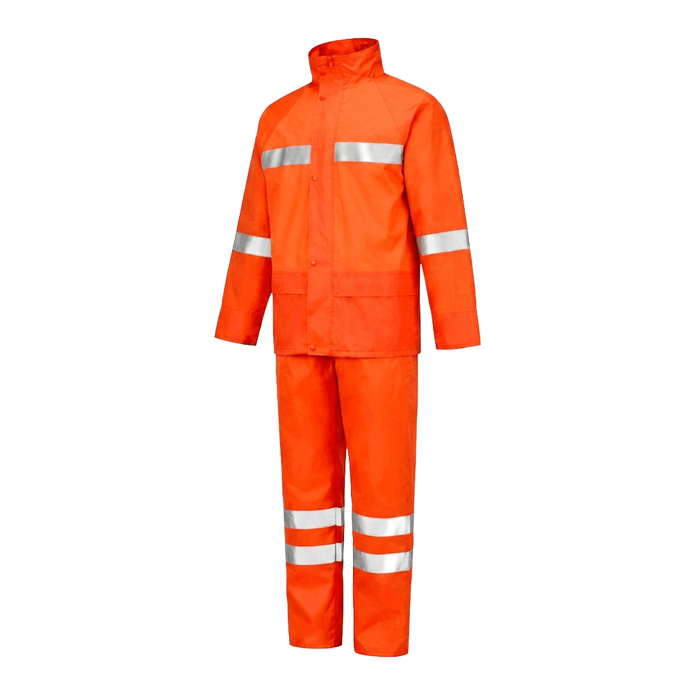 Traje de Lluvia ACTIVEX Naranja con Cinta Reflectante - Imagen 2